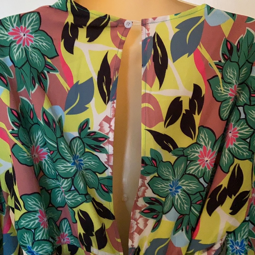 Karlie Anthropologie Tropical Kimono Jumpsuit S - Picture 5 of 11